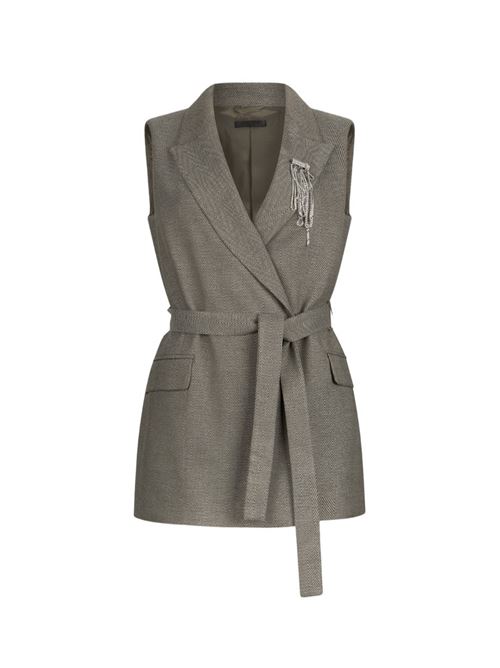 Gilet chevron con cintura Liu Jo | CF5259T054A.M9770